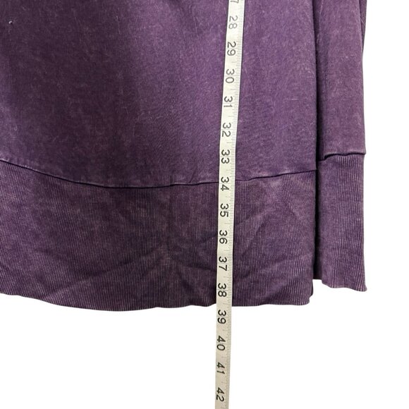 CHALET ET CECI DRESS COWL NECK LAGENLOOK BOHO HIPPIE SZ M PURPLE SLOUCHY POCKETS - Picture 7 of 7